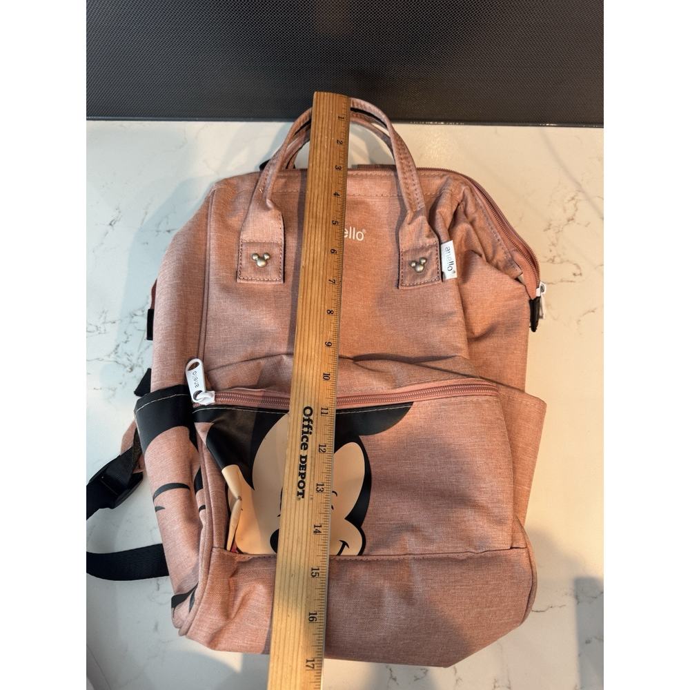 Anello Mickey Mouse backpack Pink Mauve Cooler Disneyland Travel Bag - Picture 10 of 11